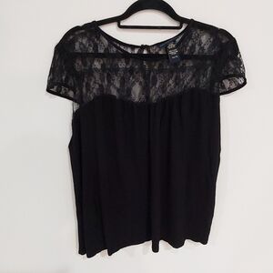 Request top- lace top~Black/B1